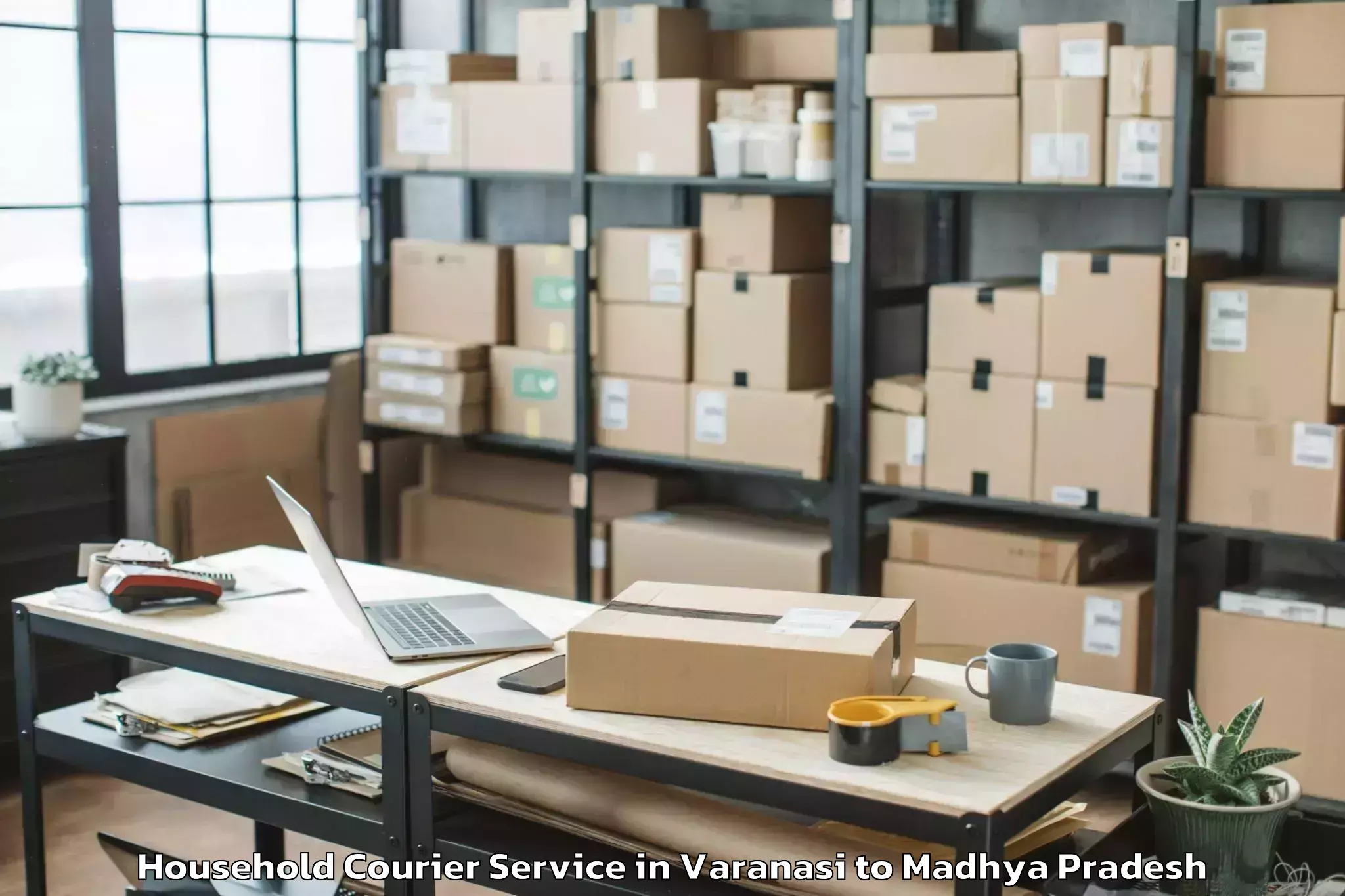 Affordable Varanasi to Sehore Household Courier